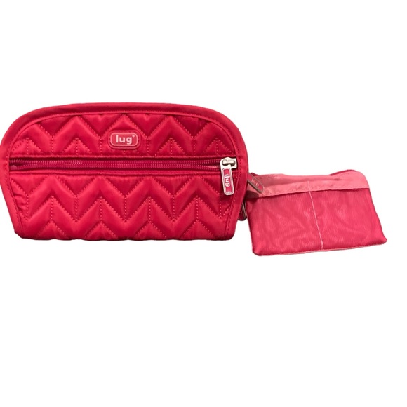Lug pink quilted travel wallet with wrist strap - Picture 2 of 8